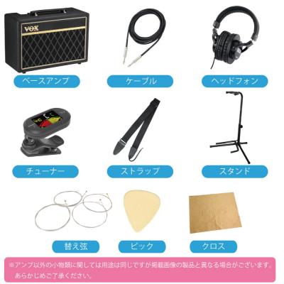 Fender Made in Japan Traditional 60s Jazz Bass RW BLK VOXアンプ付き エレキベース 入門 10点セット セット商品画像