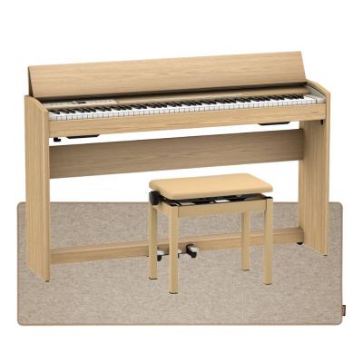 ROLAND F701-LA Digital Piano 電子ピアノ 高低自在椅子付き ライトオーク調仕上げ＆セッティングマット付き 【組立設置無料サービス中】
