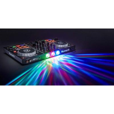 Numark Party Mix DJコントローラー LPS-002 ラップトップスタンド SD GAZER SDG-H5000 ヘッドフォン 3点セット 使用イメージ画像