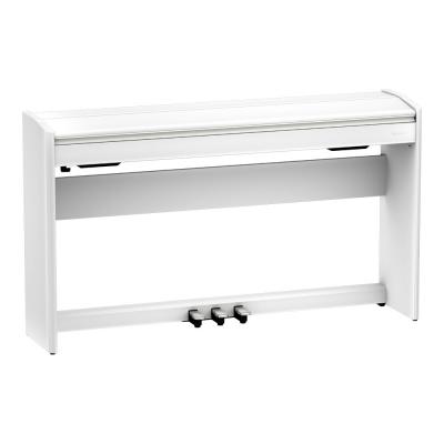 【組立設置無料サービス中】 ROLAND F701-WH ホワイト 電子ピアノ 高低自在椅子&セッティングマット付き 全体