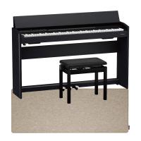 ROLAND F701-CB Digital Piano 電子ピアノ 高低自在椅子付き 黒木目調仕上げ ＆セッティングマット付き 【組立設置無料サービス中】