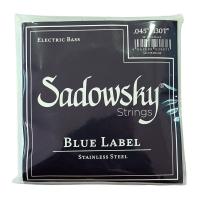 SADOWSKY SBS45B Blue ブルーラベル ステンレススチール 5弦ベース弦×4セット
