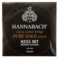 HANNABACH Pure Gold MT5 8255MT BLACK ミディアムテンション バラ弦 クラシックギター弦×6本