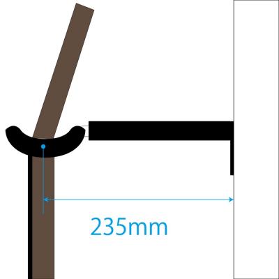 KIKUTANI GH-240 ギターハンガー×2個&メタルラックアダプター×1セット ハンガー壁面からの距離
