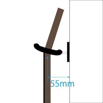 KIKUTANI UH-425 ウクレレハンガー×2個&メタルラックアダプター×1セット ハンガー壁面からの距離