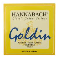 HANNABACH 7252MHT Goldin ミディアムハイテンション 2弦用 バラ弦 クラシックギター弦×3本