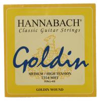 HANNABACH 7254MHT Goldin ミディアムハイテンション 4弦用 バラ弦 クラシックギター弦×3本