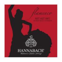 HANNABACH Flamenco SET827SHT RED スーパーハイテンション フラメンコギター弦×6セット