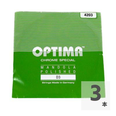 Optima Strings 3D No.4203 GREEN 3弦 バラ弦 マンドラ弦×3セット