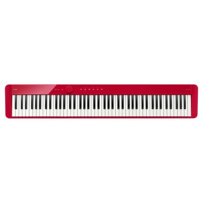 CASIO Privia PX-S1100 RD 電子ピアノ キーボードスタンド キーボードベンチ ヘッドホン 4点セット [鍵盤 Fset] 全体画像