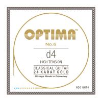 Optima Strings NO6.GHT4 No.6 24K Gold D4 High 4弦 バラ弦 クラシックギター弦×3本