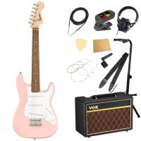 Squier Mini Stratocaster Laurel Fingerboard Shell Pink エレキギター VOXアンプ付き 入門11点セット