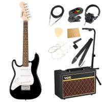 Squier Mini Stratocaster Left-Handed Laurel Black 左利き用 エレキギター VOXアンプ付き 入門11点セット