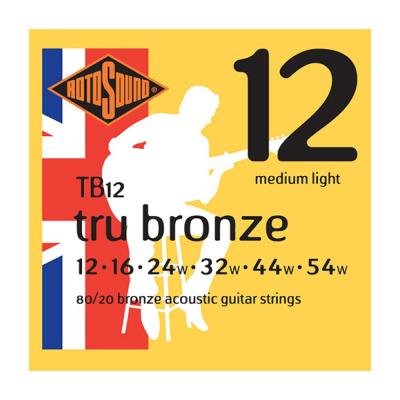 ROTOSOUND TB12 Tru Bronze Medium Light 12-54 アコースティックギター弦×3セット