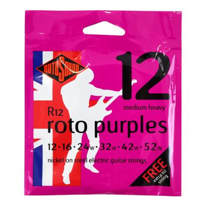 ROTOSOUND R12 Roto Purples NICKEL MEDIUM HEAVY 12-52 エレキギター弦×3セット