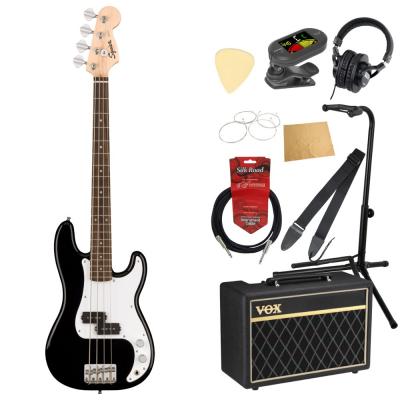 Squier Mini P Bass Laurel Fingerboard Black エレキベース VOXアンプ付き 入門10点セット
