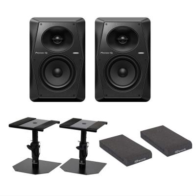 Pioneer DJ VM-50 アクティブモニタースピーカー 1ペア(2台) スピーカースタンド アイソレーションパッド付きセット