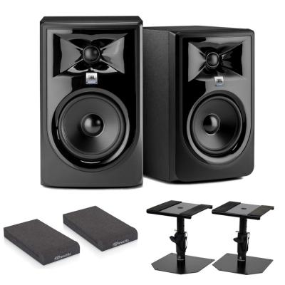 JBL PROFESSIONAL 305P MkII パワードモニタースピーカー 1ペア(2台) スピーカースタンド アイソレーションパッド付きセット