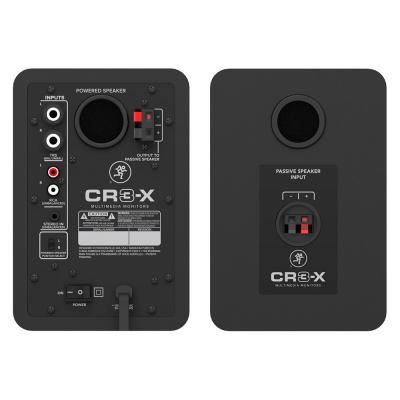 MACKIE CR3-X 3インチ パワードモニタースピーカー 1ペア Dicon Audio SS-032R 卓上スタンド ペア セット モニタースピーカーリア画像