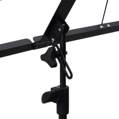 KC MS-1AL BK 譜面台×2本セット 軽くて丈夫なアルミ製の折り畳み式譜面台 高さ調整部画像