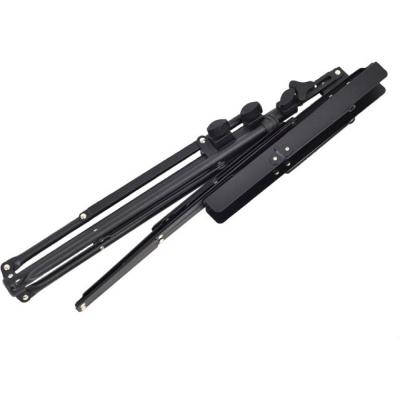 KC MS-1AL BK 譜面台×2本セット 軽くて丈夫なアルミ製の折り畳み式譜面台 折りたたみ時画像
