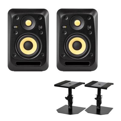 KRK SYSTEMS V4S4 Vシリーズ4 モニタースピーカー×2本(ペア) スピーカースタンド付きセット