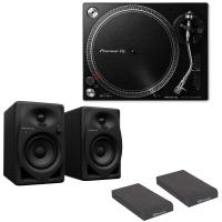 Pioneer DJ PLX-500-K Black ターンテーブル リスニングセット Pioneer DJ DM-40D-BT アイソレーションパッド付きセット