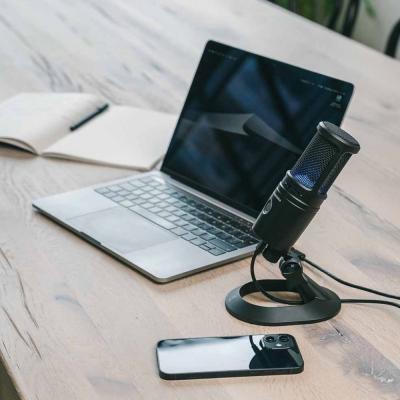 AUDIO-TECHNICA AT2020USB-X コンデンサーUSBマイク AT8455ショックマウント付きセット イメージ画像