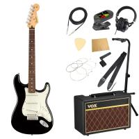 Fender Player Stratocaster PF Black エレキギター VOXアンプ付き 入門11点 初心者セット