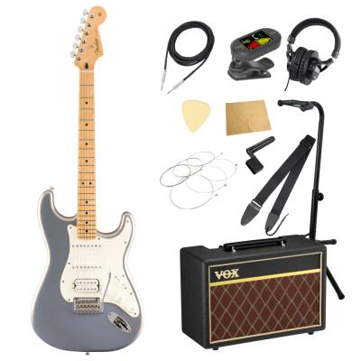 Fender Player Stratocaster HSS MN Silver エレキギター VOXアンプ付き 入門11点 初心者セット