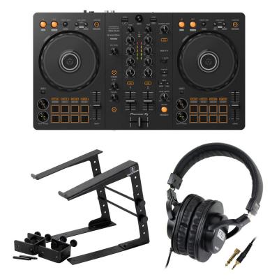 Pioneer DJ DDJ-FLX4 ラップトップスタンドヘッドホン付きセット DJコントローラー rekordbox / Serato DJ Lite対応 PC / スマホ両対応を実現したコントローラー