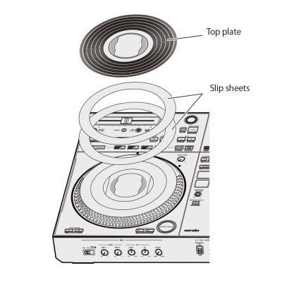 Pioneer DJ DDJ-REV7 DJコントローラー オリジナルVinylシール WH 1ペア付きセット 詳細画像