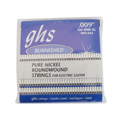 GHS BNR-XL Burnished Nickel Rockers EXTRA LIGHT 009-042 エレキギター弦×6セット