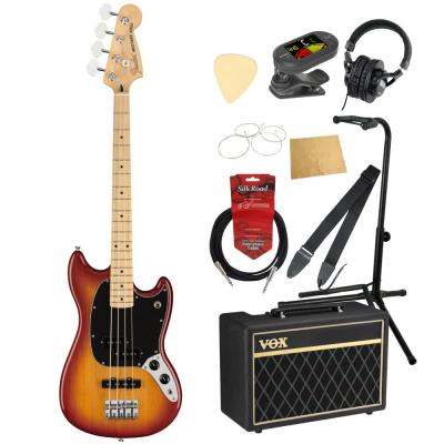 Fender Player Mustang Bass PJ MN SSB エレキベース VOXアンプ付き 入門10点 初心者セット