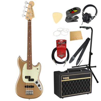 Fender Player Mustang Bass PJ PF FMG エレキベース VOXアンプ付き 入門10点 初心者セット