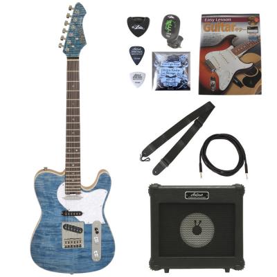 AriaProII 615-AE200 LRBL エレキギター アンプ付き 初心者セット