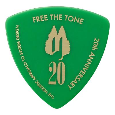 Free The Tone 20th ANNIVERSARY Pick GR/Gold ギターピック×10枚 裏側画像