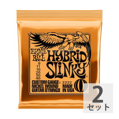 【2セット】 ERNIE BALL 09-46 Hybrid Slinky(2222) エレキギター弦