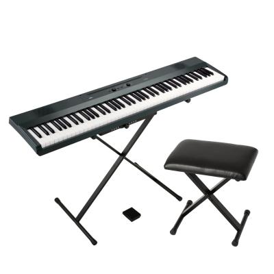 KORG コルグ L1SP MGRAY Liano 電子ピアノ メタリックグレイ X型ピアノ椅子付きセット