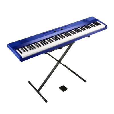 KORG コルグ L1SP MBULE Liano 電子ピアノ メタリックブルー X型ピアノ椅子付きセット キーボード本体