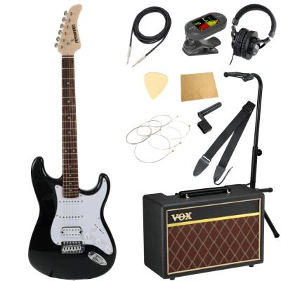FERNANDES フェルナンデス LE-1Z SSH BLK/L エレキギター ストラトキャスタータイプ VOXアンプ付き 入門11点 初心者セット