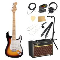 Fender Made in Japan Junior Collection Stratocaster MN 3TS エレキギター VOXアンプ付き 入門11点 初心者セット