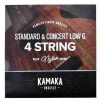 KAMAKA S-1G ウクレレ弦 ソプラノ / コンサート用 ブラックナイロン弦 Low-Gセット×2セット