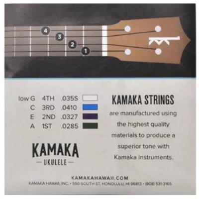 KAMAKA S-3G ウクレレ弦 テナーウクレレ用 ブラックナイロン弦 Low-Gセット×2セット パッケージ裏