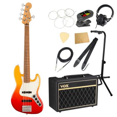 Fender フェンダー Player Plus Jazz Bass V TQS 5弦エレキベース VOXアンプ付き 入門10点 初心者セット