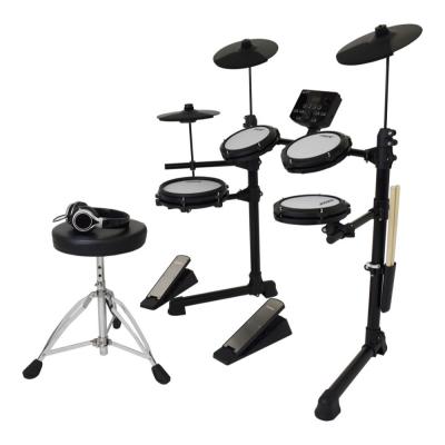 ONETONE ワントーン 電子ドラム OTDD-100 WH パッド式バスドラムアップグレードセット ドラム椅子 スティック ヘッドホン付き 本体画像