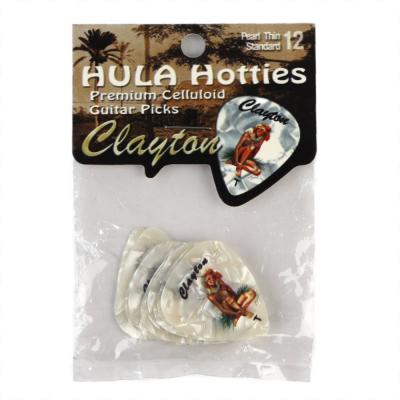 Clayton USA クレイトン HHT/12 Hula Hotties Thin スタンダード ギターピック×12枚