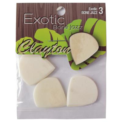 Clayton USA クレイトン BJJ/3 Bone Jazz Exotics ギターピック×3枚