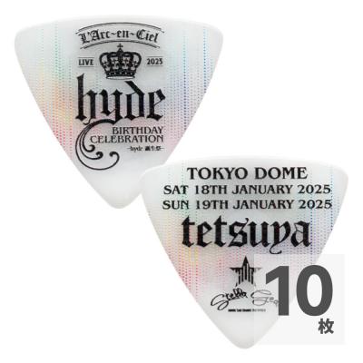 STELLA GEAR ステラギア SG-P-LIVE 2025/1/18-19 WHITE ギターピック hyde誕生祭 tetsuyaモデルピック×10枚