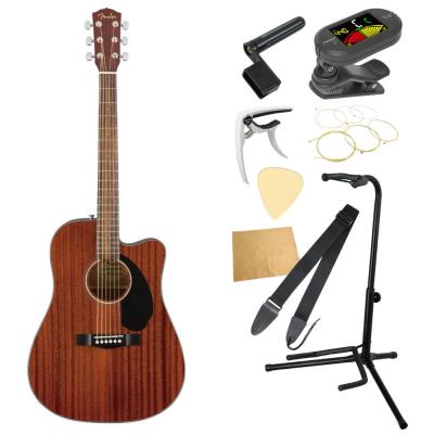 Fender CD-60SCE Dreadnought All-Mah WN エレクトリックアコースティックギター 入門9点 初心者セット